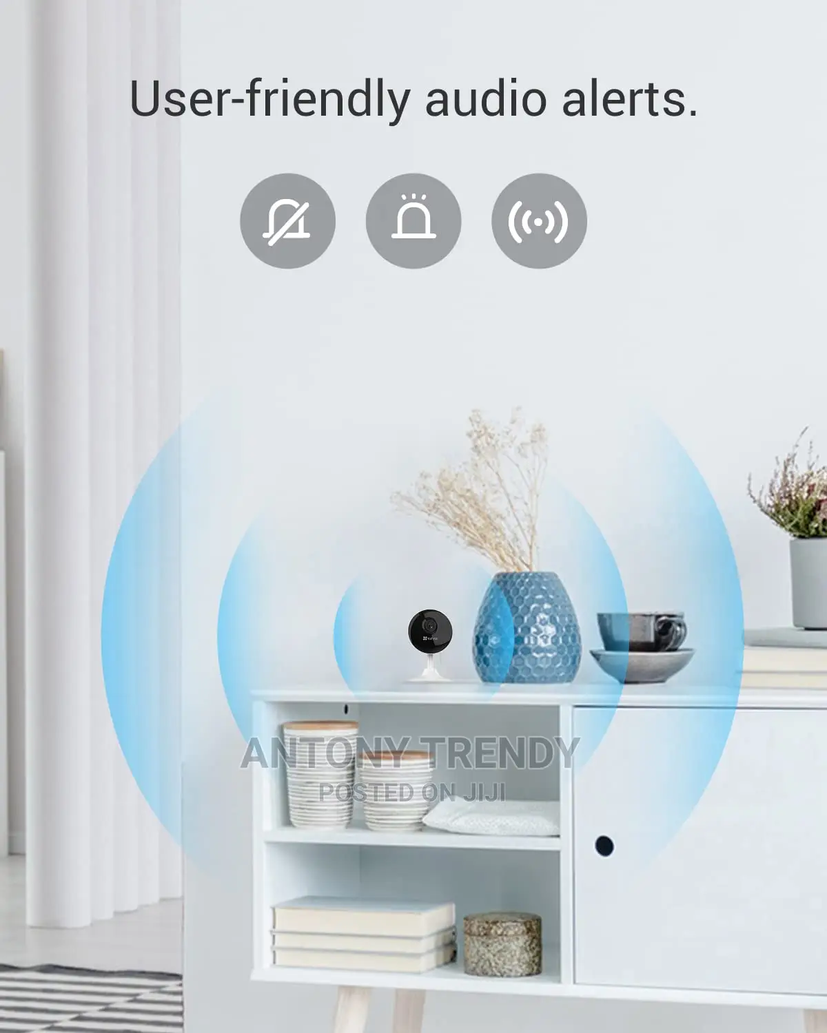 Ezviz Wifi Indoor Home Smart Security Nanny Camera White