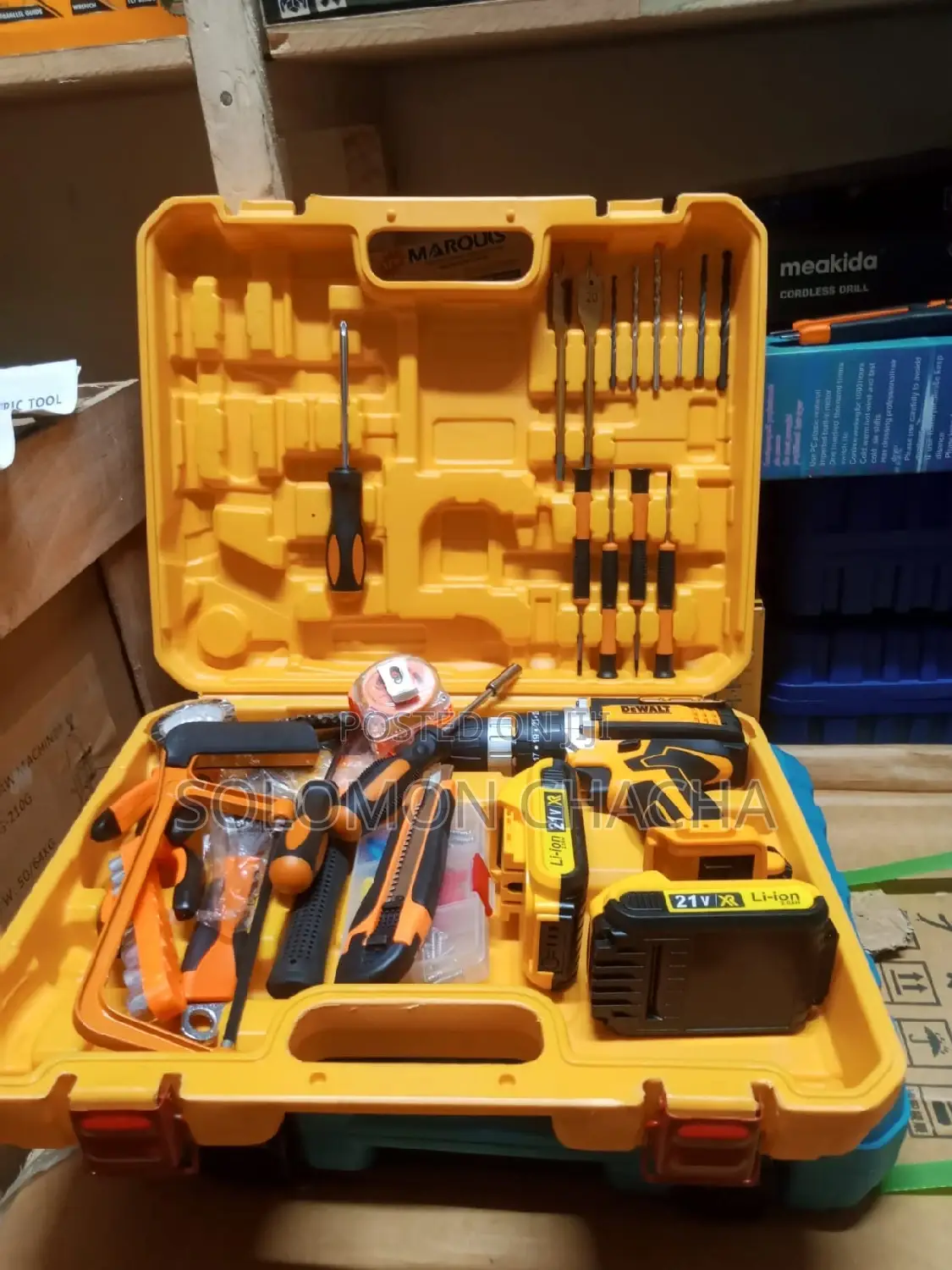 Quality Dewalt Cordless Drill 21v Tool Box Kit