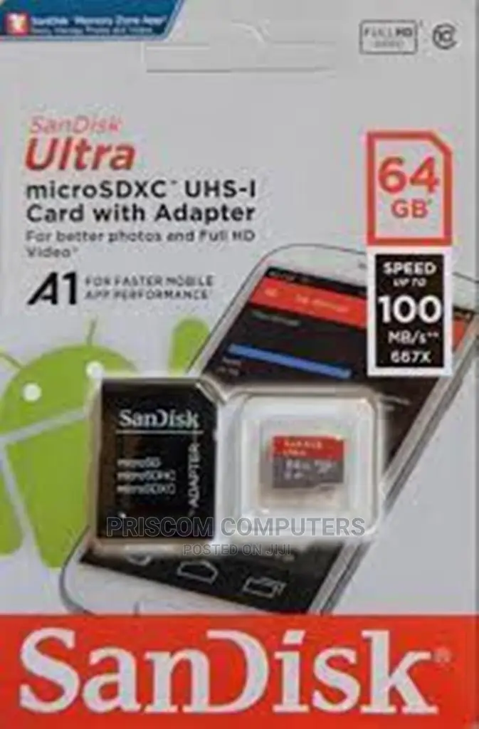 64GB Memory Card - Sandisk 3.0 Speed