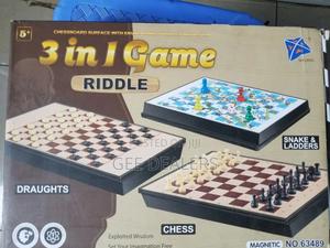 3 in 1 Board Games ,Chess,Draught and Snake and Ladder - thumbnail 2