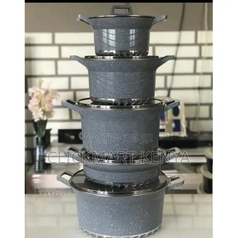 Cooking Pots Set Granite Non-Stick Cookware Set Pots Sufuria