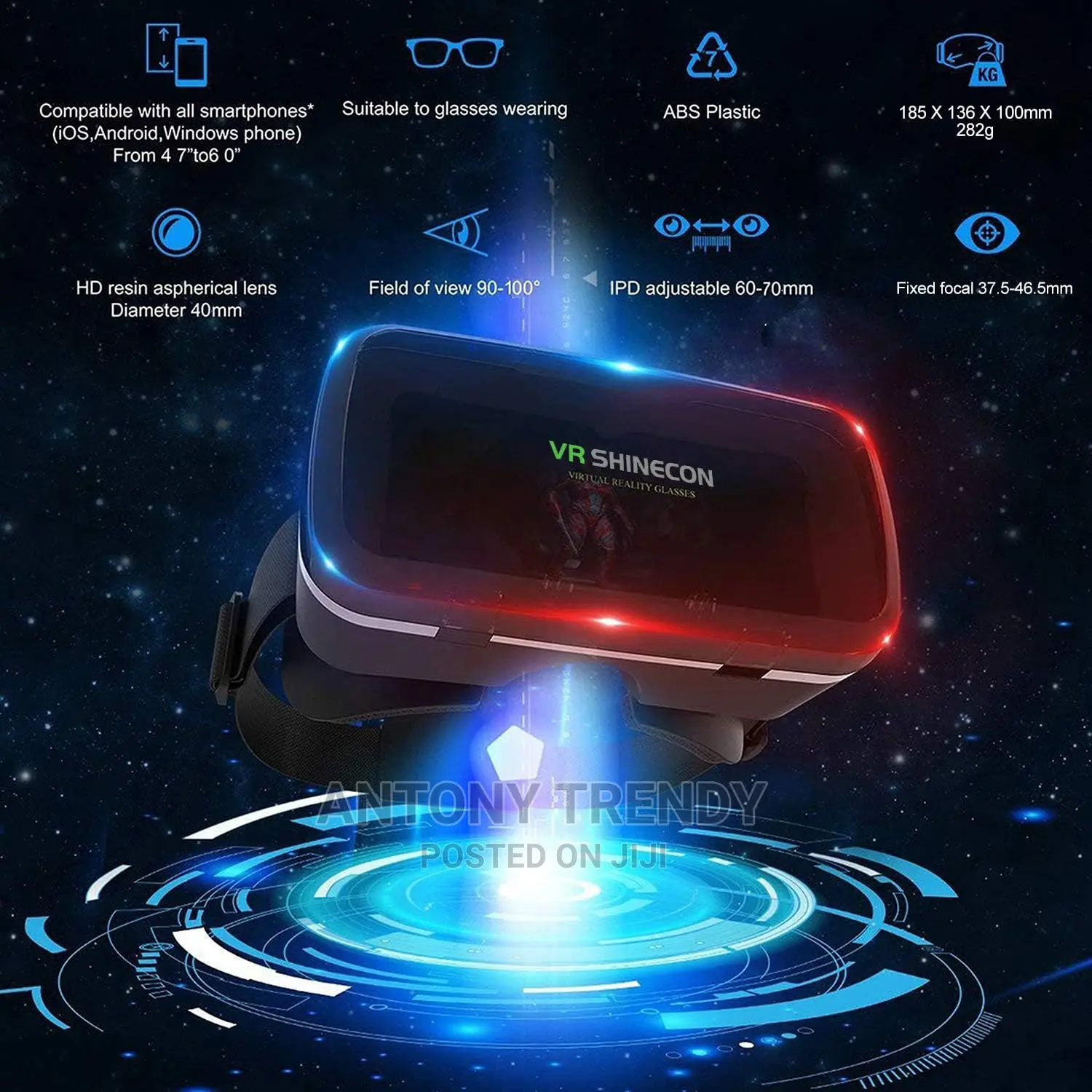 SHINECON Virtual Reality VR Headset