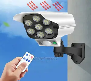 Solar Lights Dummy Decoy Fake Security Camera
