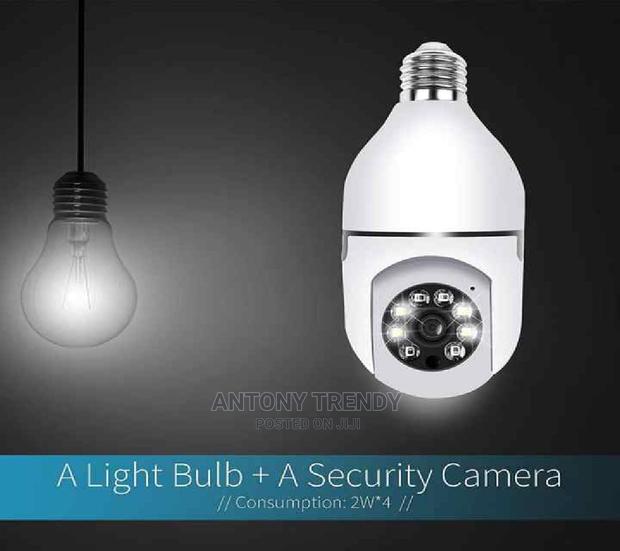 Bulb CCTV Security Wifi IP Camera - main view