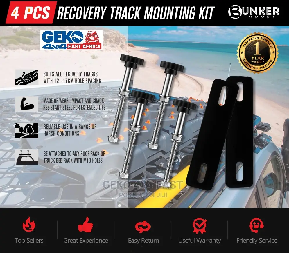 Traction Boards Mounting Pins Kit Fits All Recovery Boards