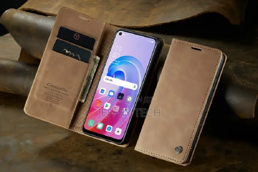 Leather Wallet Phone Case for OPPO Reno 8 4G Flip Card Slot