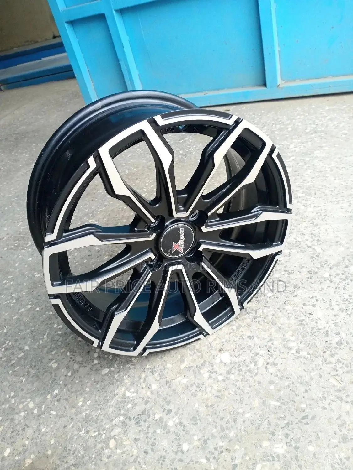 Rims Size 15/4/100 Black Silver Normal