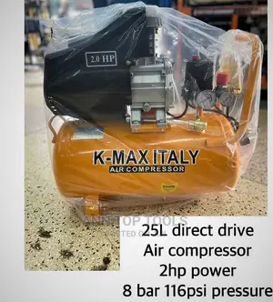 Kmax Italy 25 Litres 2hp Motor Direct Drive Air Compressor.