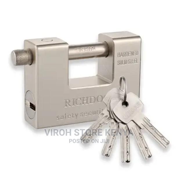 Heavy-Duty Rectangular Padlock 94mm Anti-Theft Lock - main view