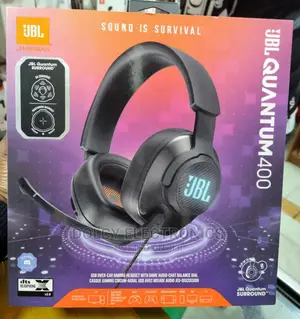 JBL Quantum 400 USB Wired Over-Ear Gaming Headset