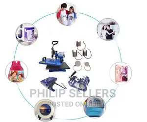 8in1 Heat Press Machine Swing Away Sublimation T-Shirt /Mug/
