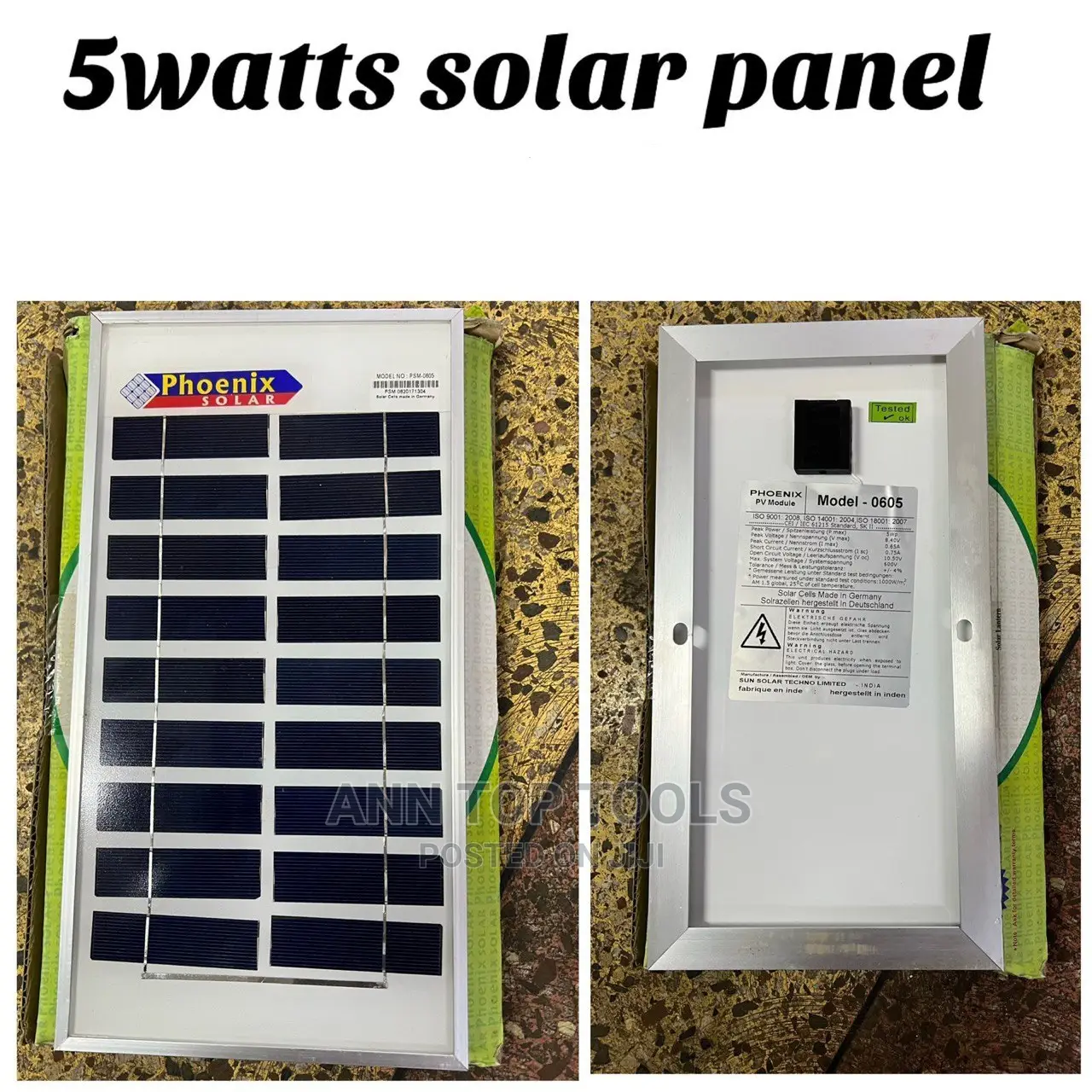 5 Watt Solar Panel