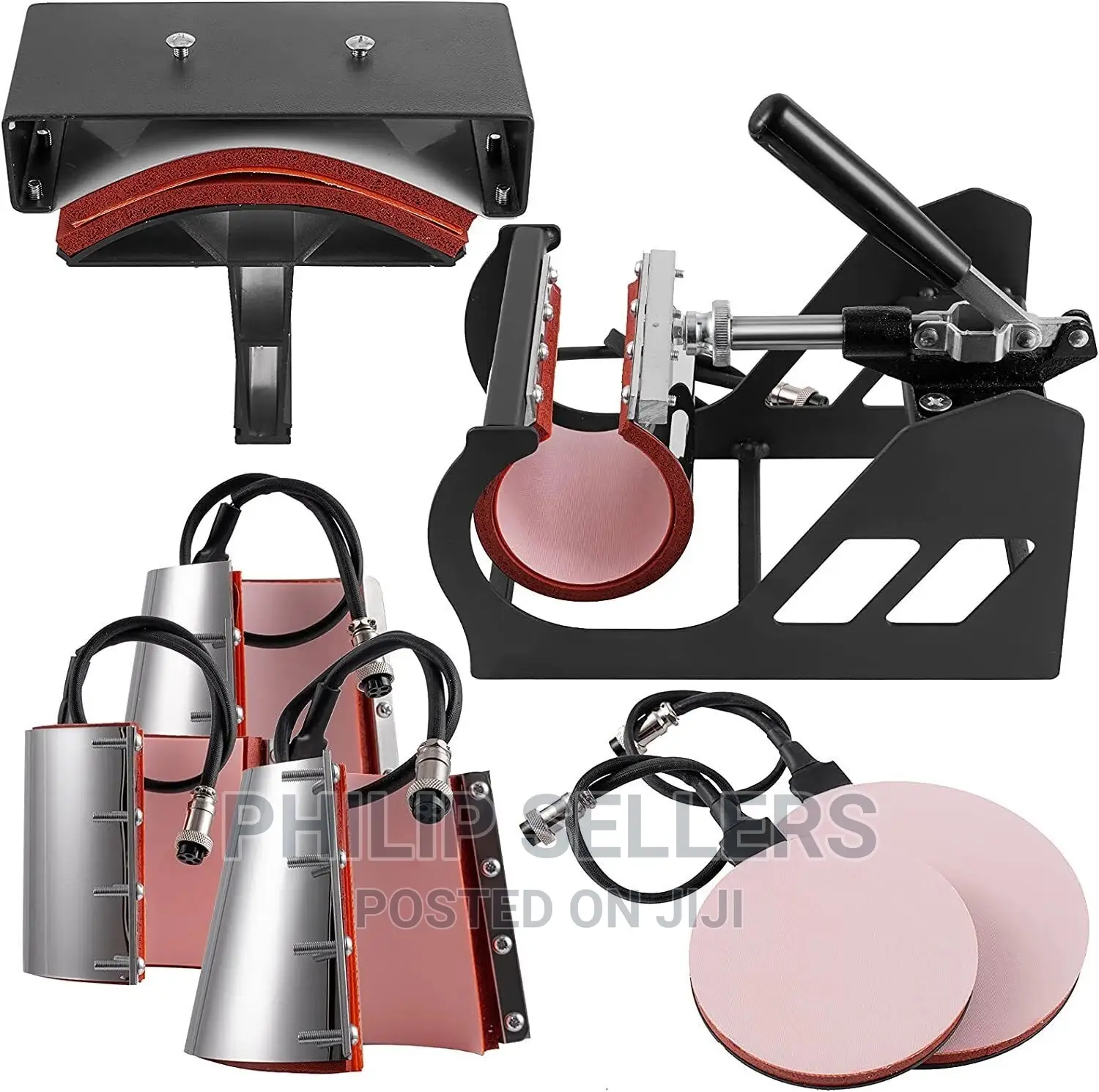 8 in 1 DIY Combo Mug T-Shirt Cap Heat Press Sublimation Mach