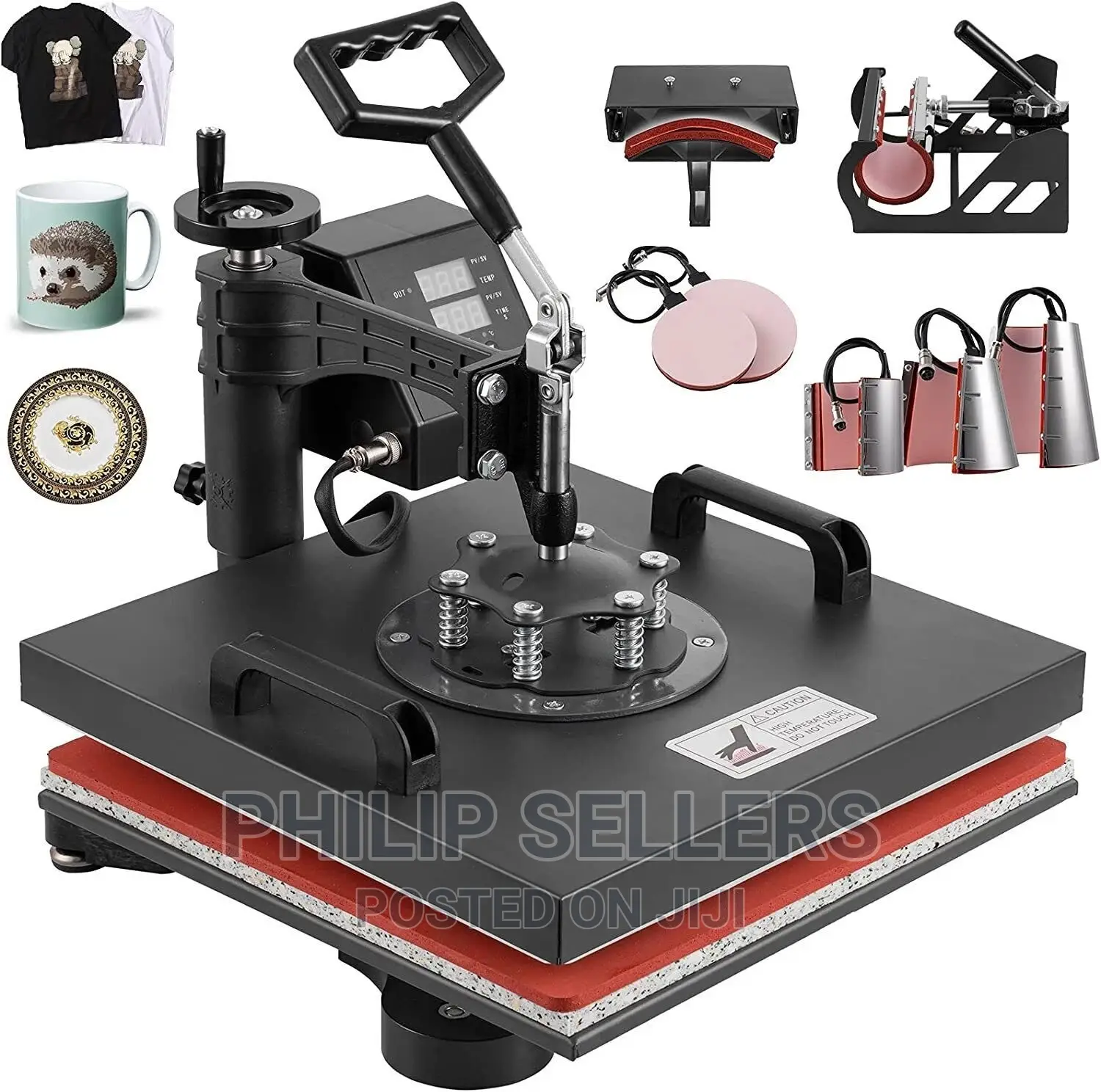 Advanced New Design 8 in 1 Combo Heat Press Machine ,Plate/M