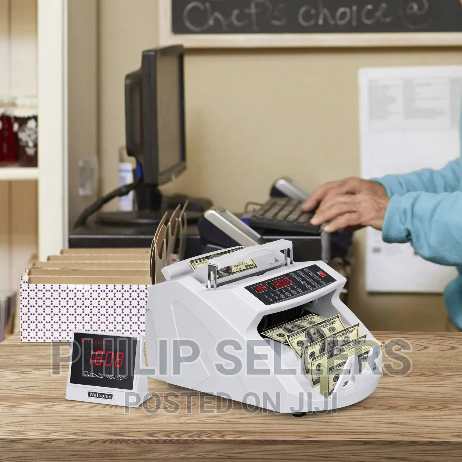 Money Cash Counting Bill Counter Bank Counterfeit Detector U