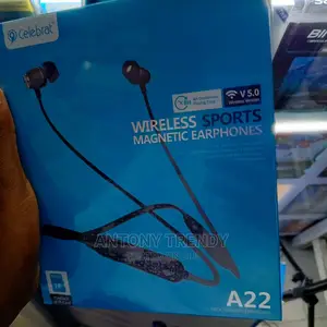 Celebrat A16 Wireless Neck Hanging Magnetic Earphone – Black