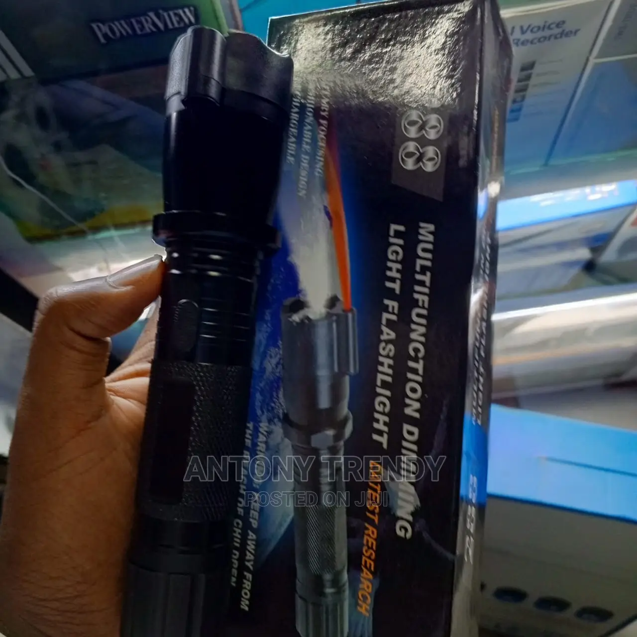 288 Multifunction Dimming Flashlight With Red Laser