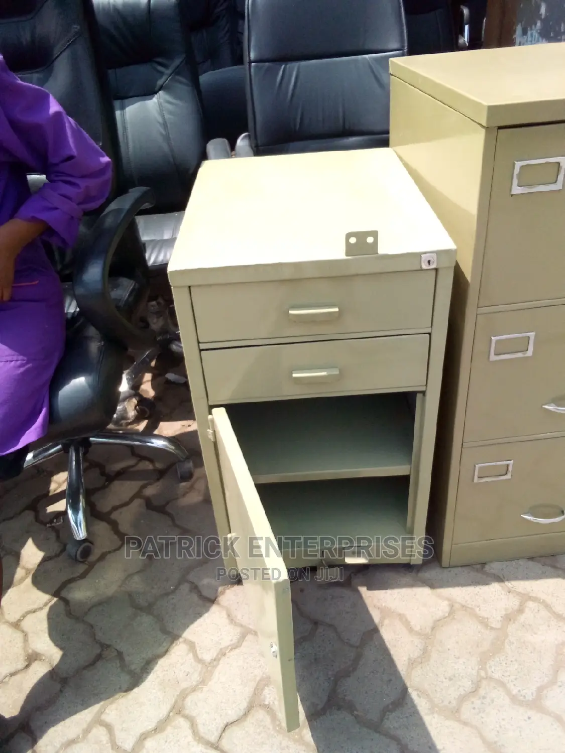 Steel Cabinet 2 Drawers