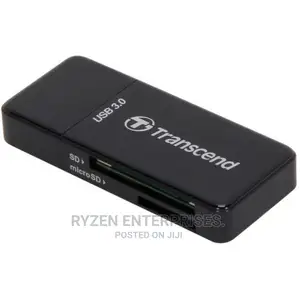Transcend SD and Microsd Card Reader USB 3.1 Gen 1, Black