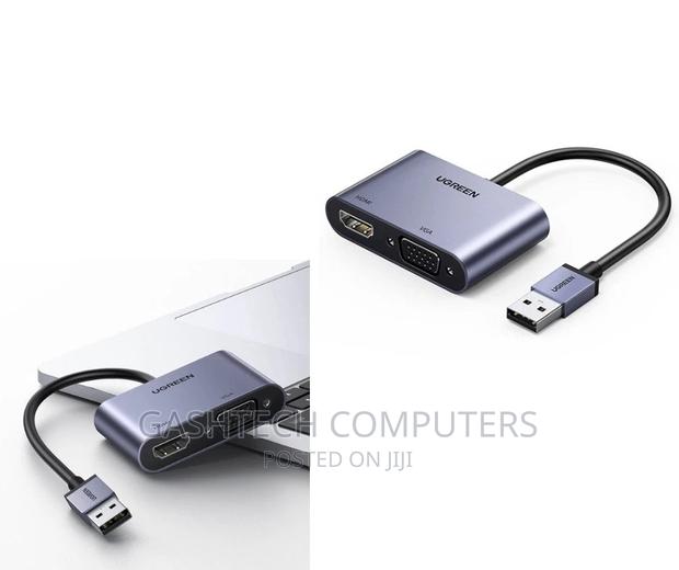 USB-A 3.0 to HDMI + VGA Converter UGREEN