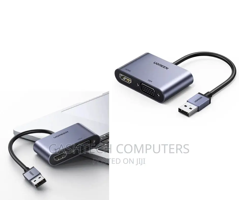 USB-A 3.0 to HDMI + VGA Converter UGREEN