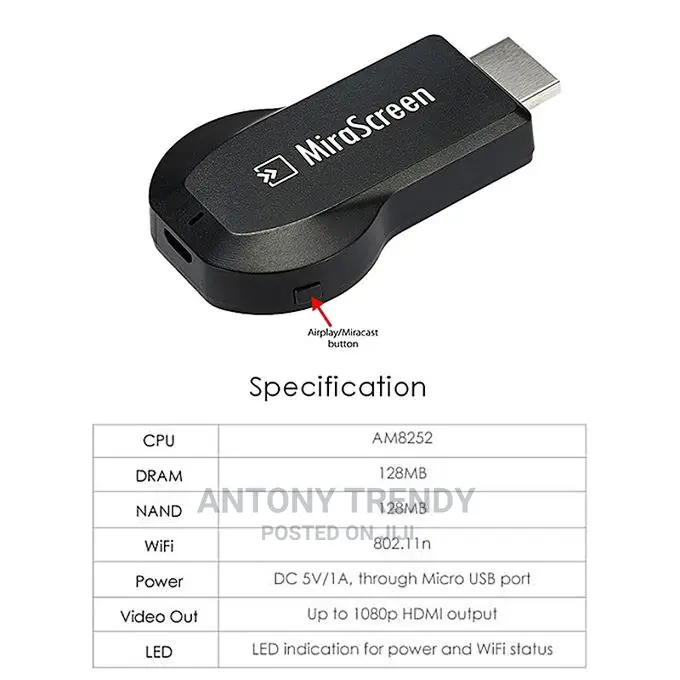 Anycast HDMI Wireless Display Adapter