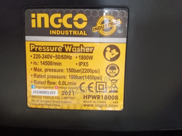 1800w Pressure Washer, Industrial - thumbnail 2