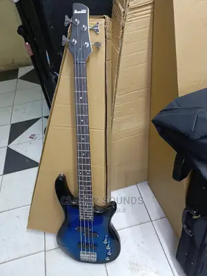 Electric Bass Guitar 4 String Blue, Black