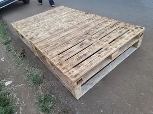Pallets - Torched Wooden Pallets Bed - 4*6ft Pallet Bed
