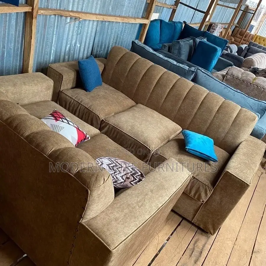 Brown 5 Seater Sofa