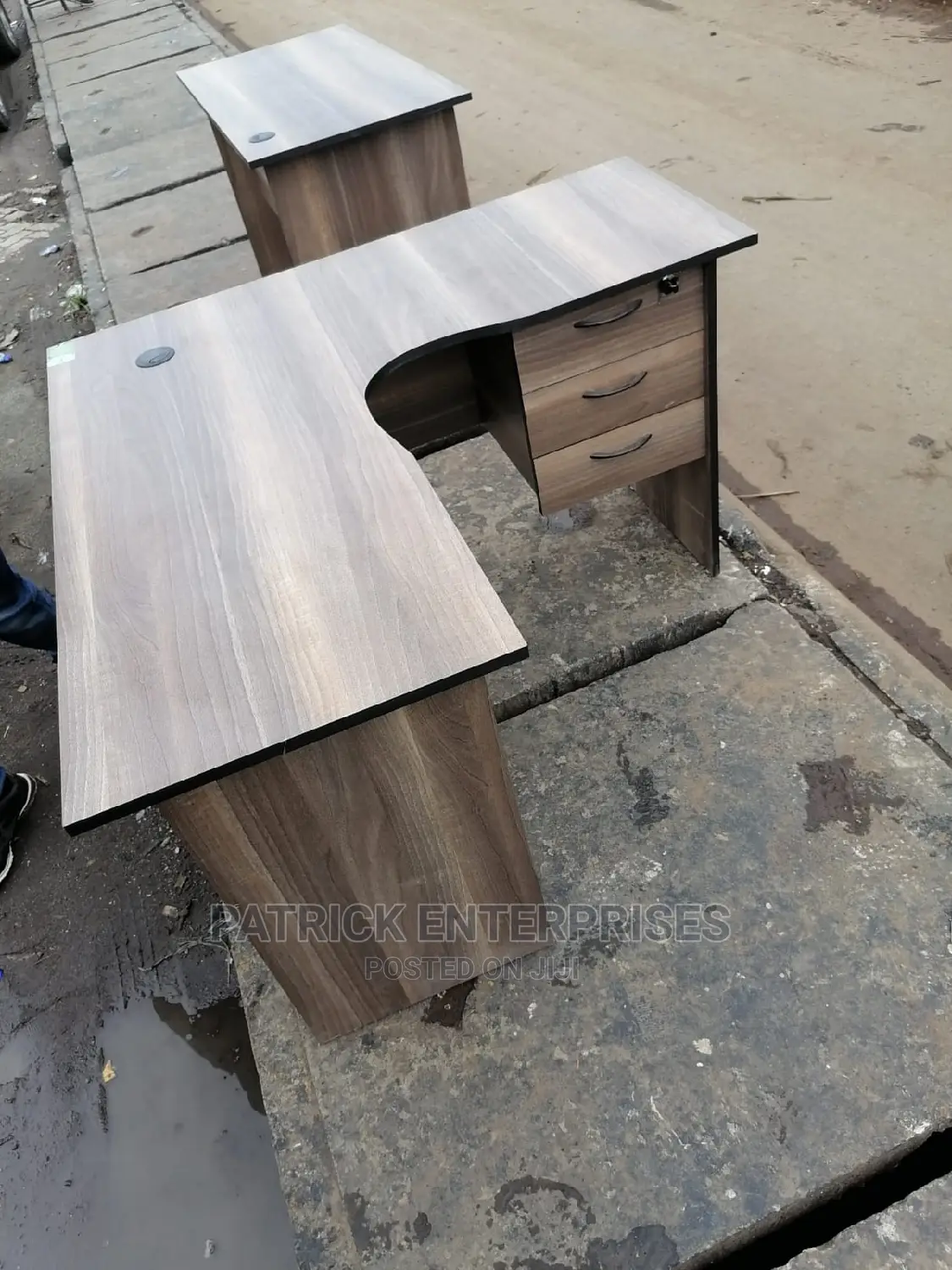 Lshaped Office Desk 4 by 4 Fitts