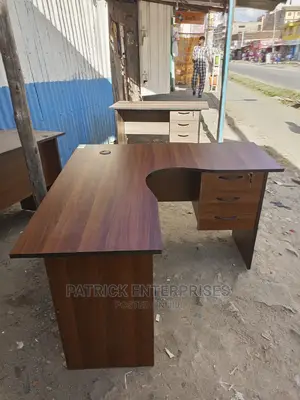 Lshaped Office Desk 4 by 4 Fitts
