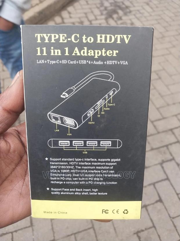 Type C 11 in 1 Usb Hub With Hdmi,Lan,Vga,Audio,Pd,Sd,Usb 3.0 - thumbnail 2