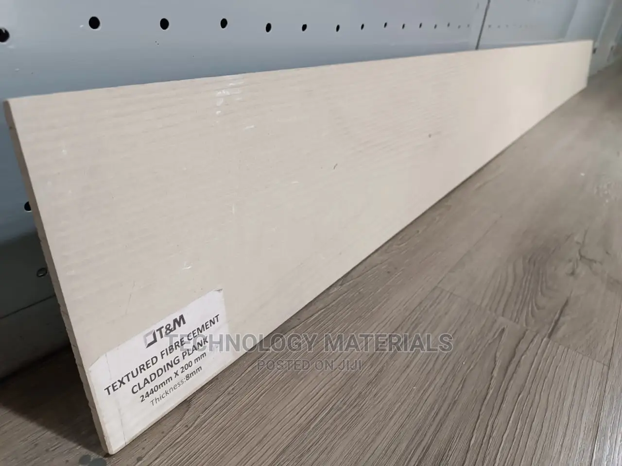 Uncolored Fiber Cement Cladding Planks