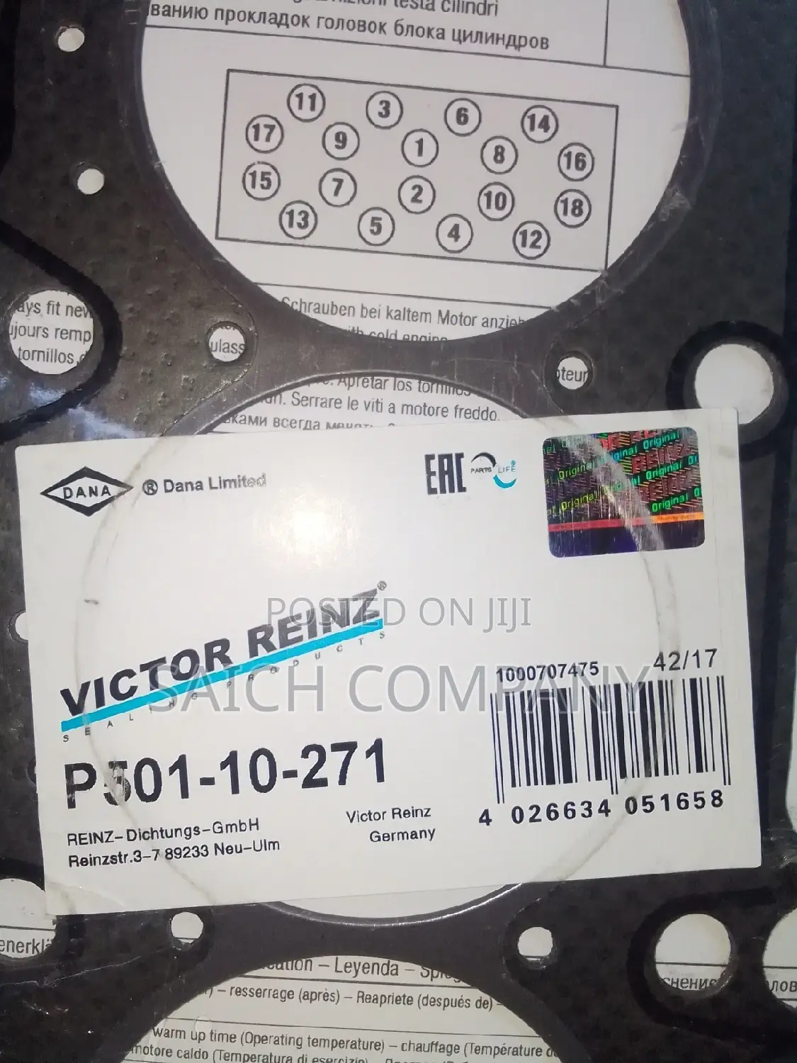 Mazda Demio P3 Cylinder Head Gasket