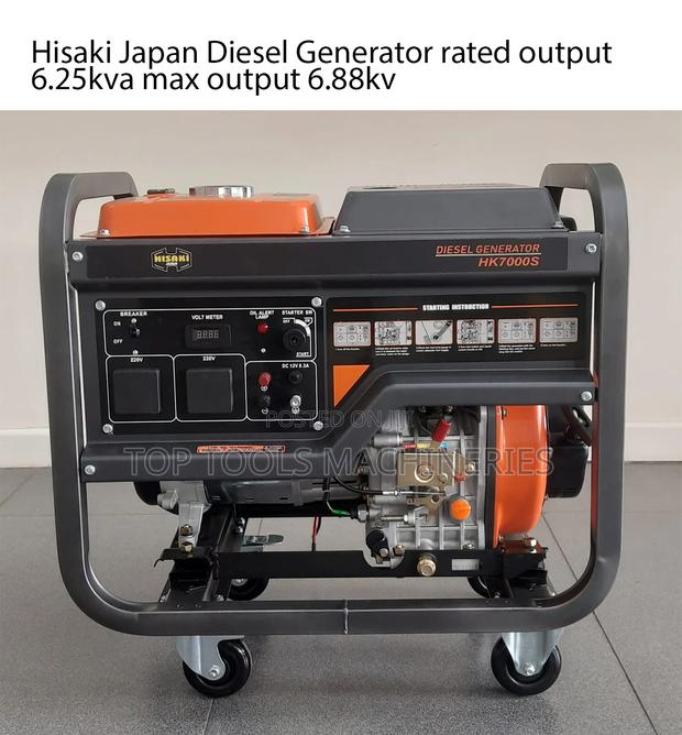 Hisaki Japan Diesel Generator Rated Output 6.25kva