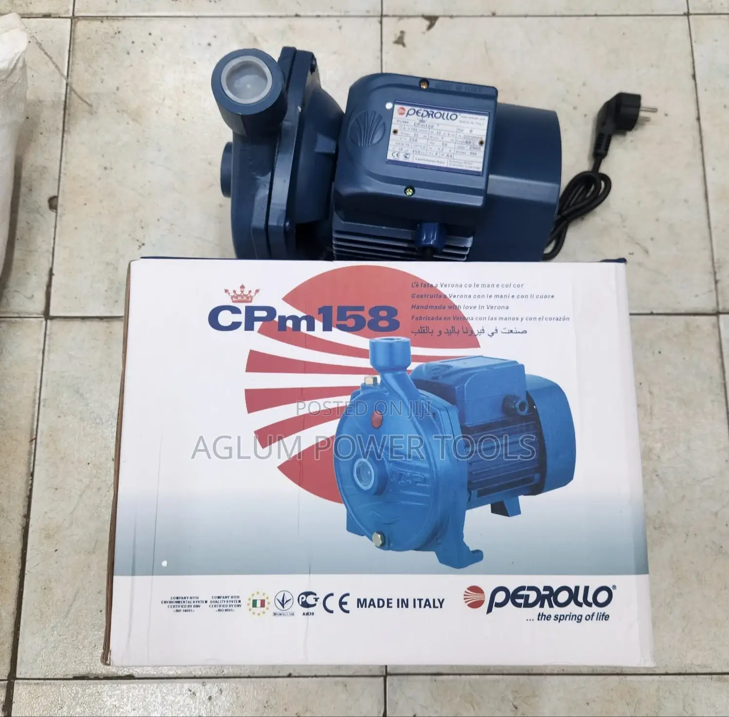 1HP Pedrollo Cpm158 Boaster Pump