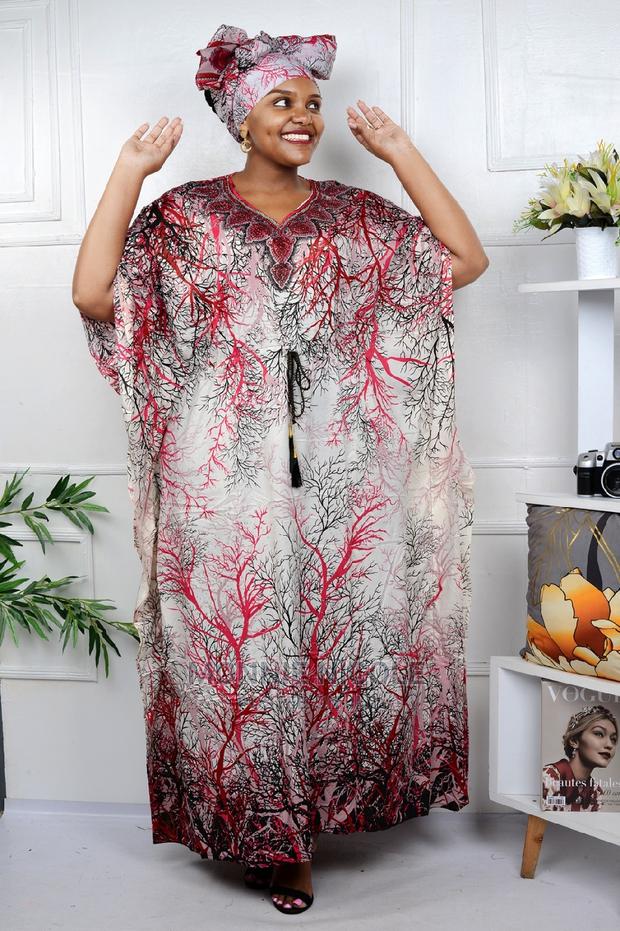 Maxi Dress With Scarf - thumbnail 3