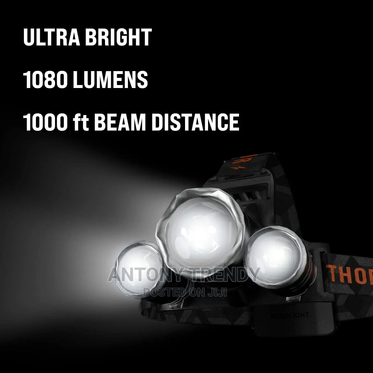 Flashlight USB Rechargeable Headlight Outdoor