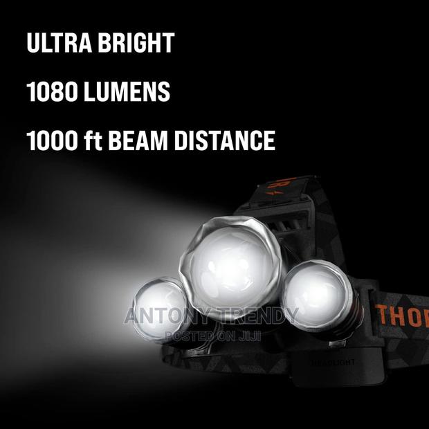 Flashlight USB Rechargeable Headlight Outdoor - thumbnail 2