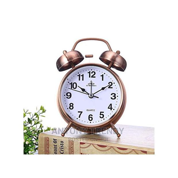 Vintage Silent Alarm Clock Loud Twin Bell - main view