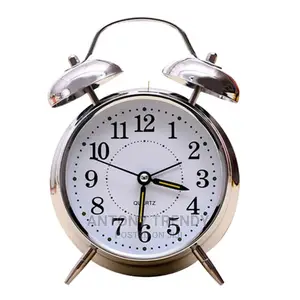 Silent Alarm Clock Loud Twin Bell Quartz