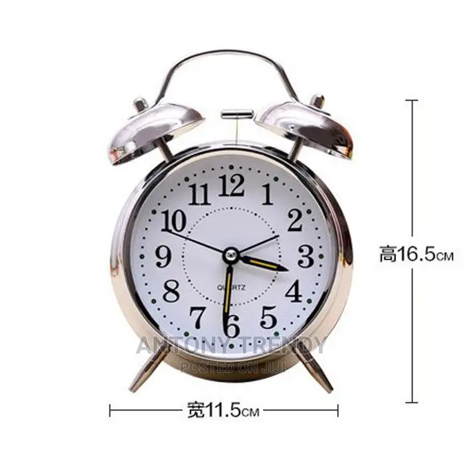 Alarm Clock Loud Twin Bell Quartz Analog