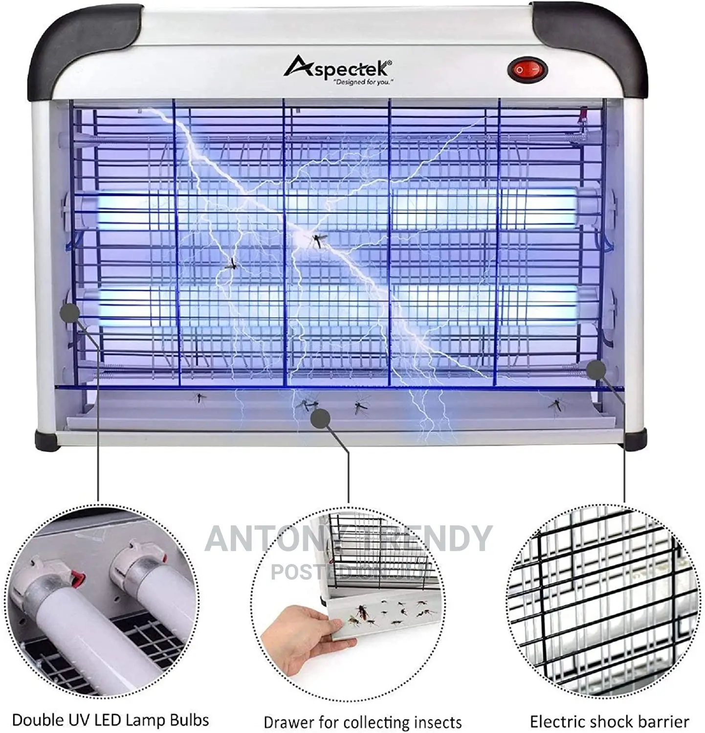 Aspectek 40 W Electric Indoor Bug Zapper