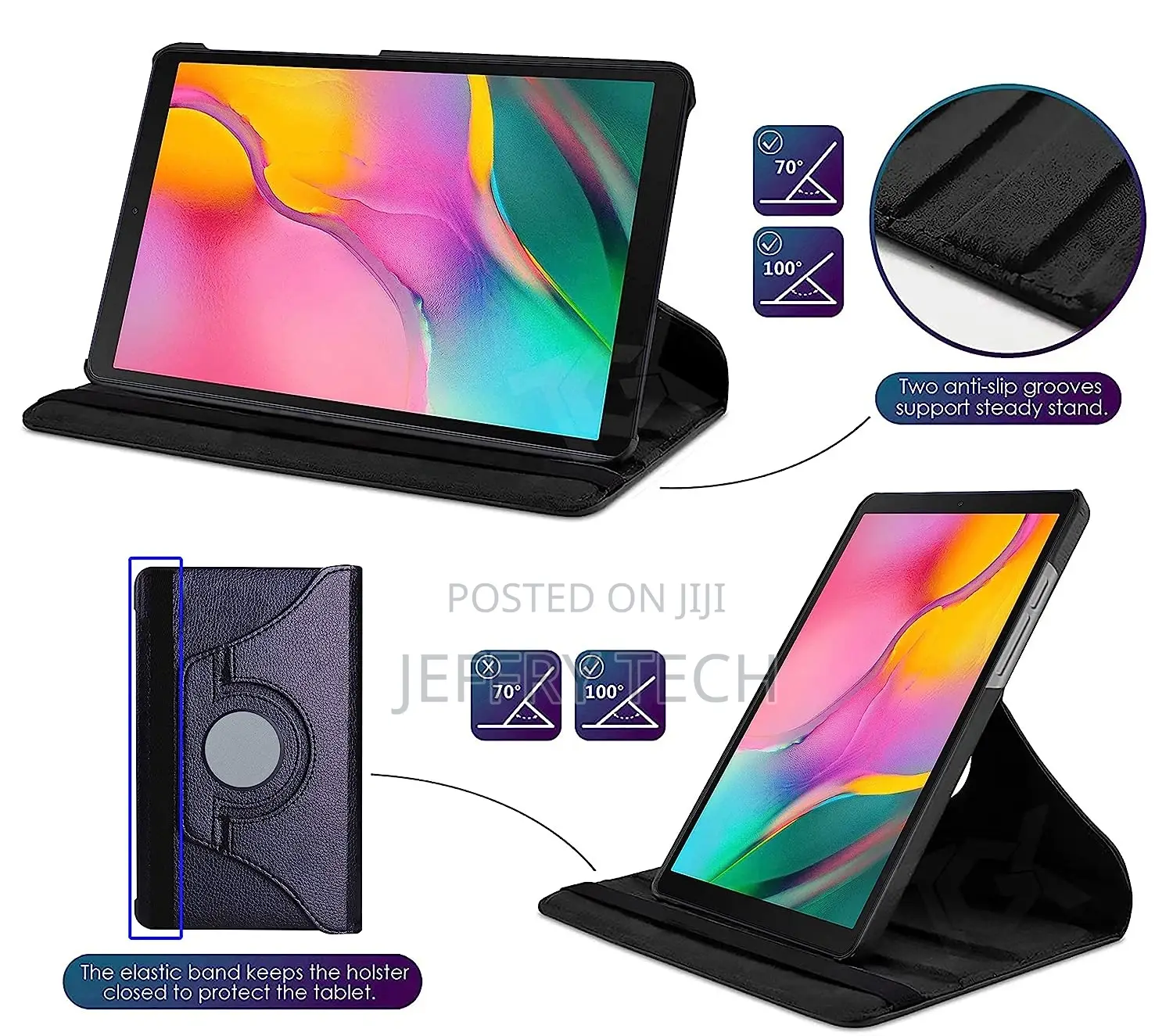 Swivel Stand Case Cover for Nokia Tab T20 10.4 Inch Tablet/N