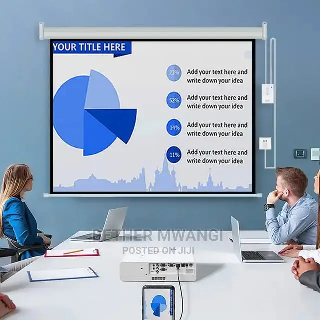 Electric Motorised Rool Down Projector Screen (HDTV)