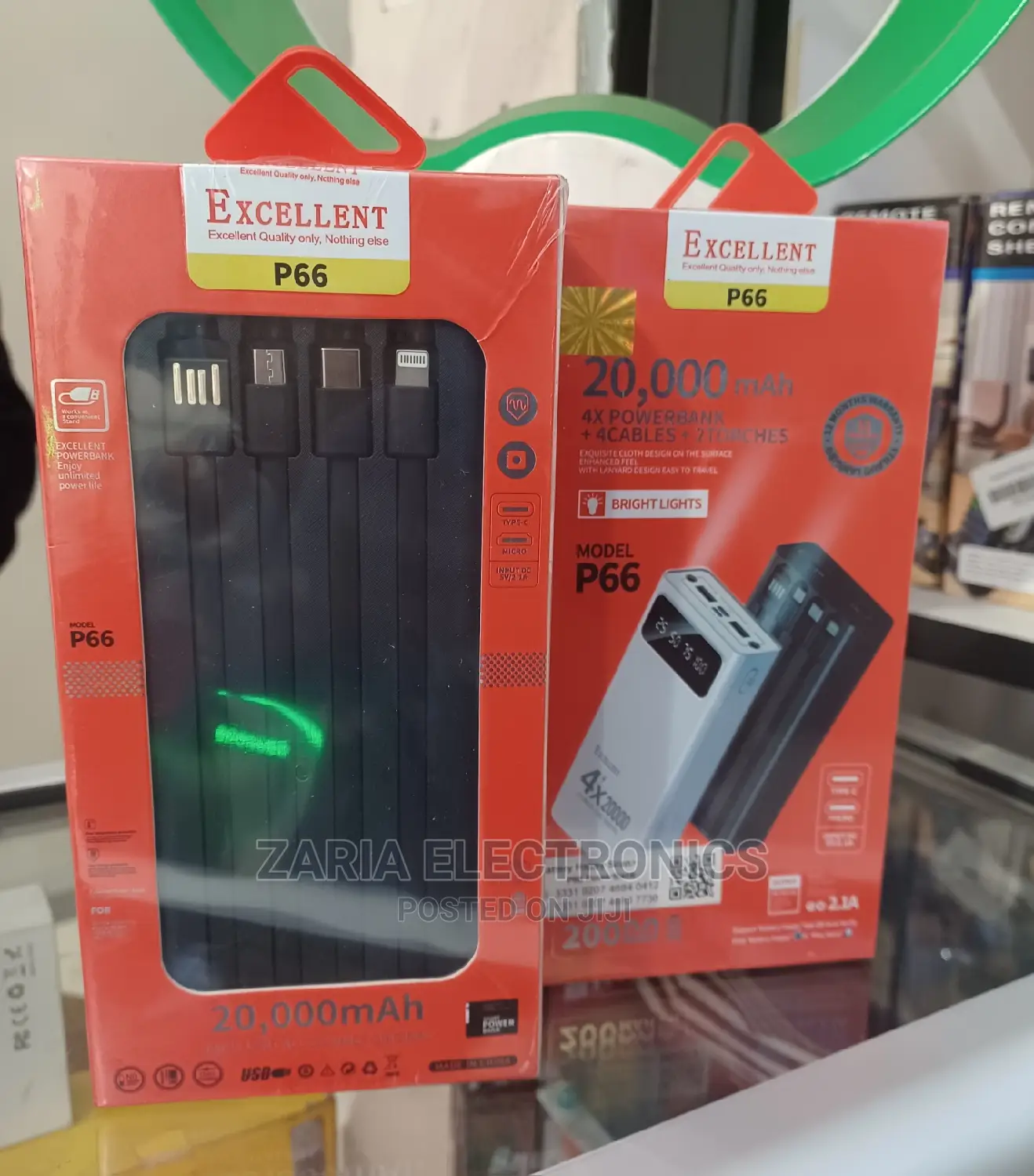 20000mah Excellent Power Bank P66, Fast Charging