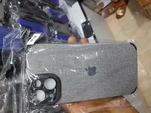 iPhone 14 Fabric Canvas Back Grey Case