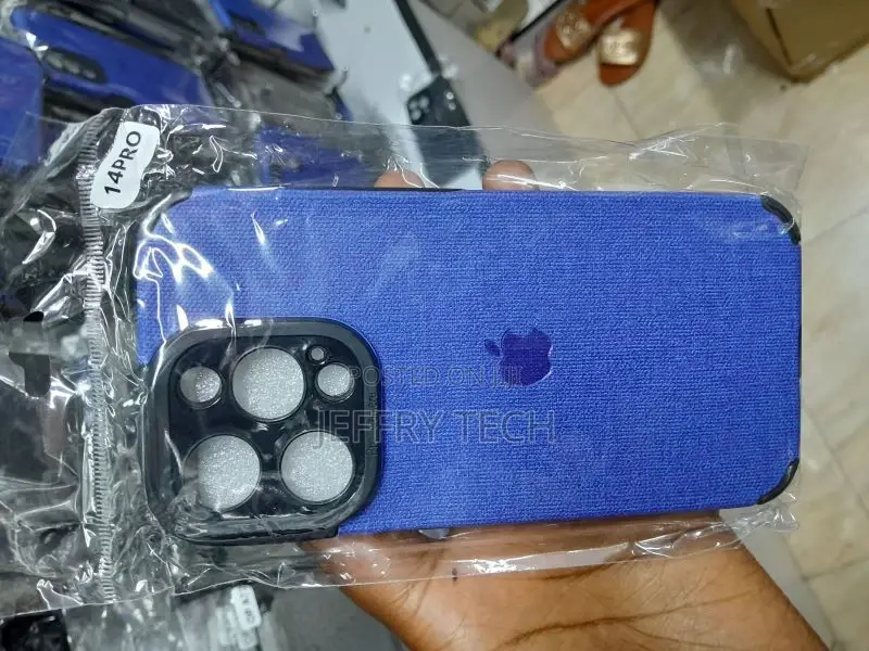 iPhone 14 Pro Canvas Case Blue
