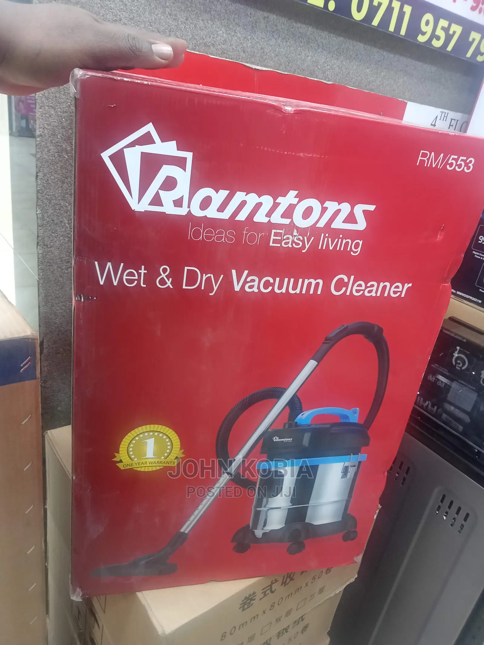 Ramtons RM/553 21 Litre Tank Wet and Dry Vacuum Cleaner in Nairobi Central Home Appliances